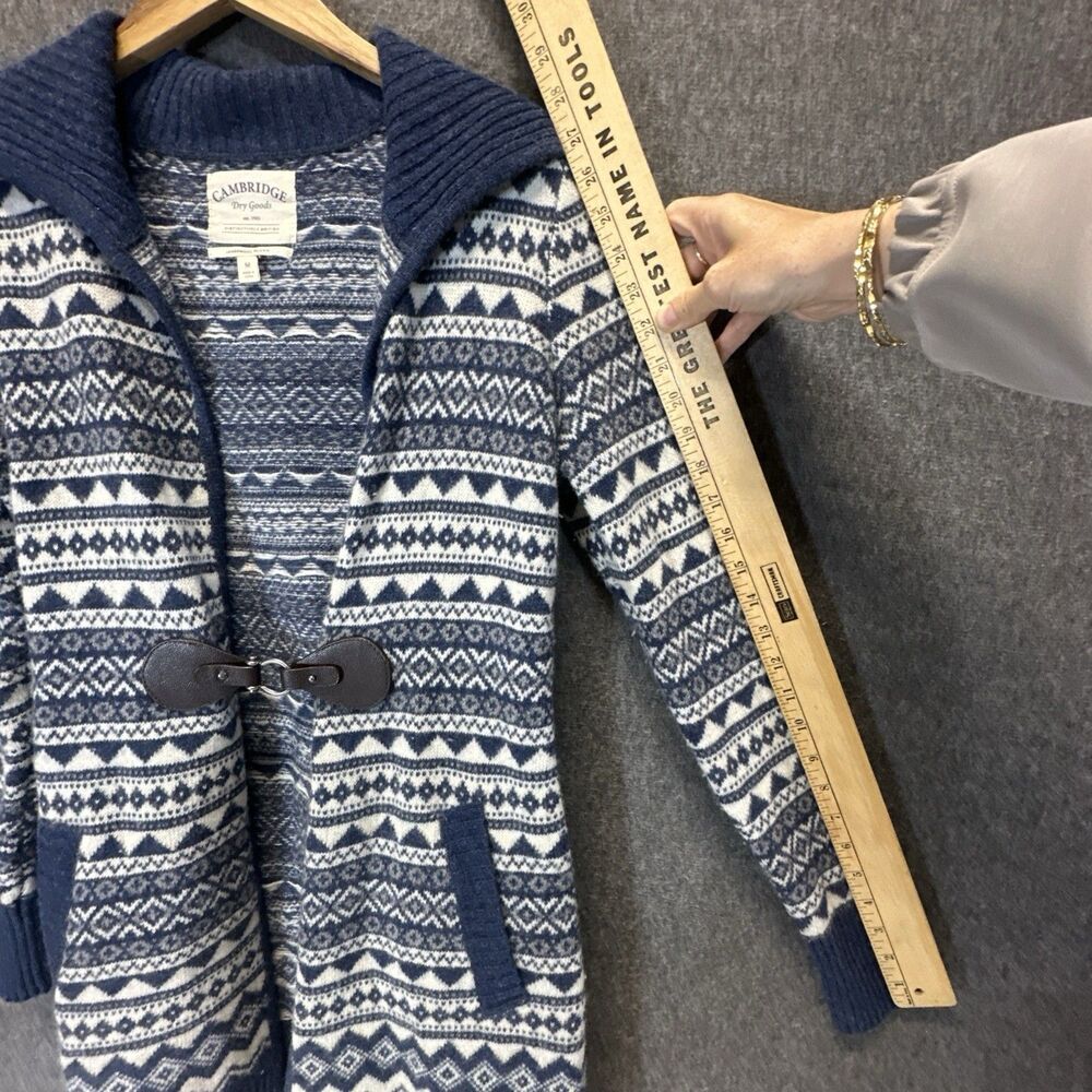 Vintage Cambridge Dry Goods Lambs Wool Blend Cardigan Sweater Women’s Medium - Picture 11 of 13